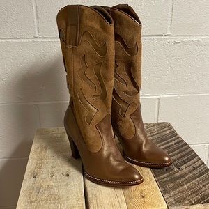 Vintage Handmade Brazil boots, NEW! Size 6